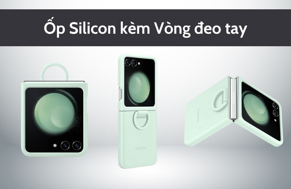 Ốp lưng silicon kèm vòng tay Z Flip 5